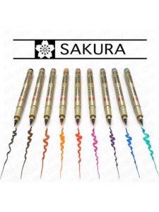 Liner Sakura Pigma Brush (varf tip pensula)