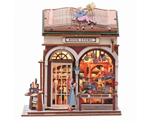 Macheta 3D din lemn, model Librarie 651073 Graine Creative