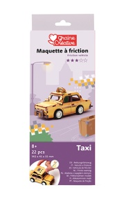 Macheta 3D taxi din lemn Graine Creative 651060