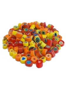 Mozaic Millefiori Yellow-Red Mix 50 g Mosaikstein