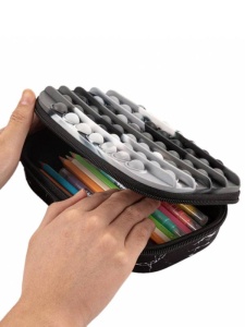 Penar cu fermoar ZIP & POP Storage Box - black marble Zipit ZP-373188