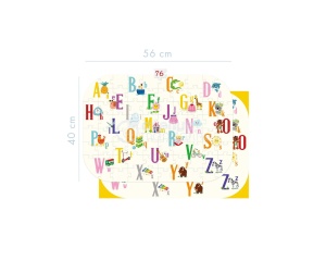Puzzle educativ, model Alfabet multicolor, My Mandarine, cod PU020C