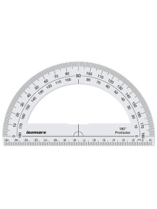 Raportor din plastic 180° 15 cm Isomars