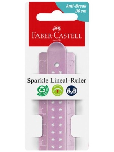Rigla 30cm Sparkle Faber-Castell FC172030