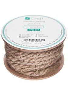 Rola snur decorativ din iuta 4mmx5m Dp Craft dpsz-004