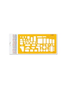 Sablon cu obiecte de mobilier 1:50 Arda 7136