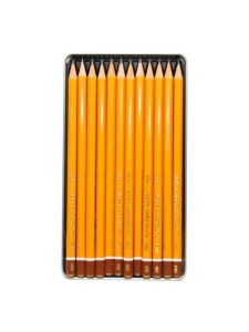 Set 12 creioane grafit Technic HB-10H Koh-I-Noor 1502/I