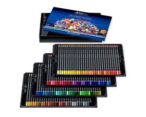 Set 120 creioane colorate acuarelabile Mars Artist, cutie metalica, 104-M120, Staedtler