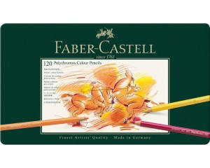 Set 120 creioane colorate Polychromos Faber Castell, 110011