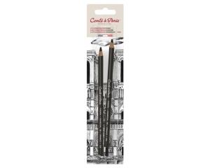 Set 2 creioane carbune HB2B blister Conte 50111