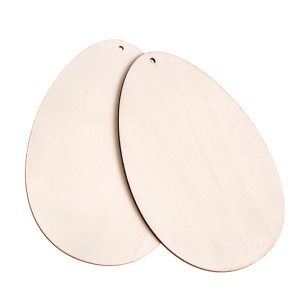 Set 2 Ornamente Lemn Oua 15cm Paste DPDN-226 Dp Craft