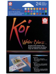 Set 24 acuarele Koi Sketchbox Sakura xncw-24n
