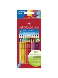 Set 24 creioane colorate Grip 2001 Faber Castell 112424