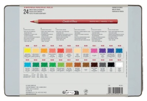 Set 24 Creioane Pastel Cutie Metal Conte 2182