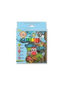 Set 24 de carioci Owls Koh-I-Noor 1012-24