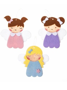 Set 3 figurine autoadezive din fetru ingeri Dp Craft ksfi-282