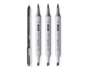 Set 3+1 Copic Ciao Colectia Shade Gri Inchis cu Ton Rece 22075422