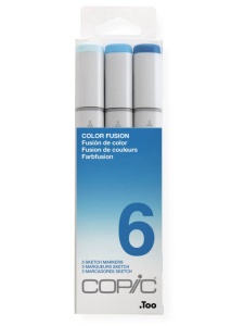 Set 3 markere cu cerneala pe baza de alcool, Copic Sketch Color Fusion 6, 21075656