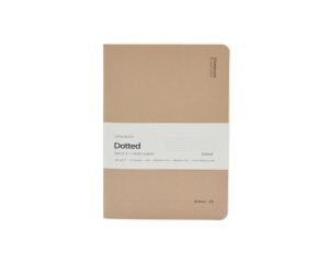 Set 3 notebook-uri cu hartie crem punctata 100 gm², Open Notes, Drasca