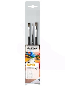 Set 3 pensule pentru Facepainting, cu varf din fire sintetice da Vinci 5219