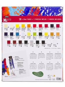 Set 30 x 20 ml Culori de ulei fine XL Oil + 1 pensula Pebeo 920236