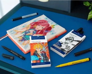 Set 4 Pitt Artist Pen Mangaka Faber Castell 167124