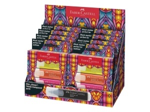 Set 4 Textmarker Superfluorescent Editie Speciala Glassy Faber-Castell FC254693 - Img 3