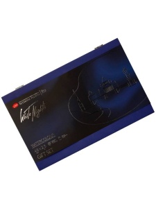 Set 48 acuarele, paleta din portelan, 4 pensule, fluid pentru mascare, medium si burete White Nights Nevskaya 19432140