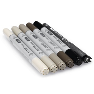 Set 5+1 Markere Copic Ciao Manga Warm Grey Tones 22075565 - Img 4