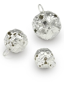 Set 5 Clopotei Argintii, diametru 18mm - Iarna Meyco 26573