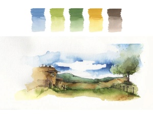 Set 5 Markere Acuarelabile Plein Air Albrecht Durer Faber Castell 160309