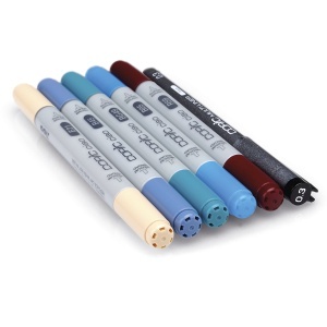 Set 5 markere cu cerneala pe baza de alcool + 1 Multiliner 0,3 mm, Copic Ciao Manga 2, 22075557 - Img 2