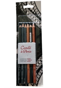 Set 6 Creioane Schita Blister Conte 50105