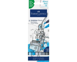 Set 6 sketch marker 2 capete design produs goldfaber Faber-Castell FC164806