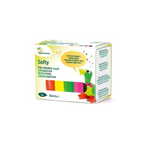Set 6x62g Plastilina Softy Fluo Avenue Mandarine SO0870006K03C
