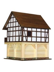 Set constructie arhitectura Granar 115 piese din lemn Walachia WLMK37