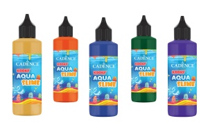 Set creativ 3D Aqua Slime Lumea Dinozaurilor 5x90 ml Cadence - Img 2