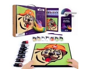 Set de Colorat cu Lut 29x29 Pug-Dog Okto OK20029