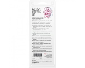 Set lettering pentru incepatori cu markere si accesorii, Tombow, TB-LS-BEG