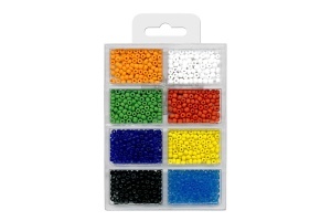 Set Margele Din Sticla Opaca In Blister 60g Diametru 4mm Meyco 132-20 - Img 2