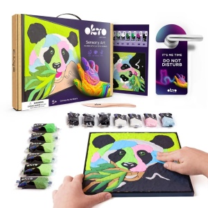 Set pictura 3D cu argila usoara 29x29 cm Model PANDA Okto 20000