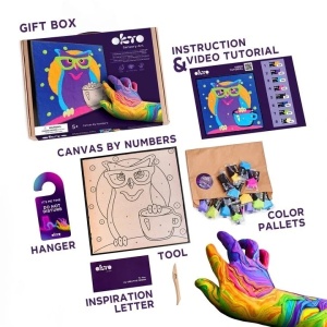 Set pictura 3D cu argila usoara 29x29 cm OWL Okto 20003
