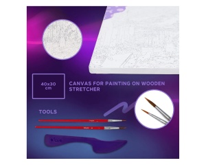 Set Pictura si Modelare 3D cu Argila Usoara 30x40 cm Lemon Weekend Okto 30008 - Img 5