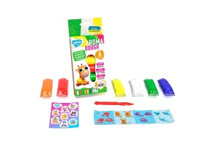 Set plastilina aromata, 6 culori x 15 g, Aroma Dough, Lovin'do Okto, OK41199