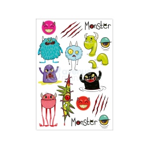 Set Tatuaje Temporare Monsters Avenue Mandarine CC053C
