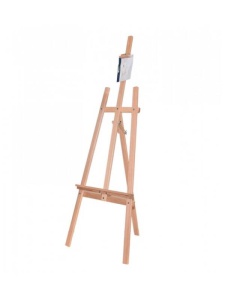 Sevalet natural economic din lemn de fag nelacuit, 152 cm, pentru panze de pana la 100 cm, FRN1014