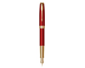 Stilou cu Penita de 18K + Cutie si Agenda Sonnet Royal Rosu CT Parker 113290