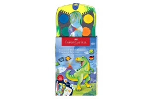 Acuarele 12 Culori Connector Dinozauri 2025 Faber-Castell 125036