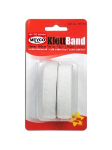 Banda velcro autoadeziva 16mm - 100cm Meyco 65763