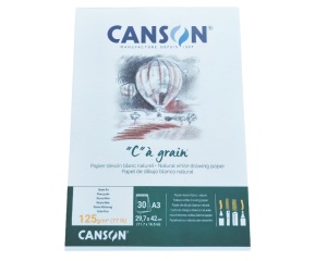 Bloc de Desen 125g Canson C a grain lipit pe latura scurta